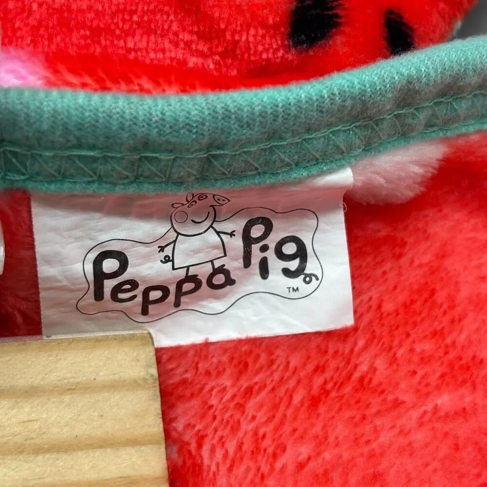 Peppa Pig Plush Fleece Kid's Throw Blanket Red Ladybug Mushroom Butterfly 40x50